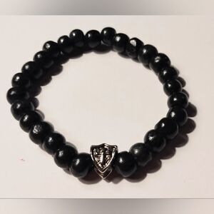 ‎Men's bracelet beaded cross new d82